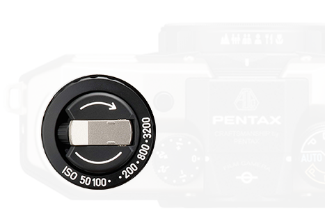 ISO感度設定ダイヤル